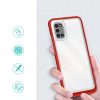 Clear 3in1 case for Samsung Galaxy A03s (166) frame gel cover red