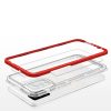 Clear 3in1 case for Samsung Galaxy A03s (166) frame gel cover red