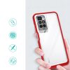 Clear 3in1 Case for Xiaomi Redmi 10 Frame Gel Cover Red