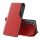 Eco Leather View Case elegant case with a flip cover and stand function for Samsung Galaxy S22 + (S22 Plus) red