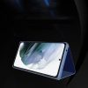 Clear View Case flip cover for Samsung Galaxy S22 Ultra blue