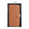 iCarer Haitang Leather Wallet Case Leather Case for Samsung Galaxy S22 + (S22 Plus) Wallet Housing Cover Brown (AKSM05BN)