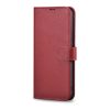 iCarer Haitang Leather Wallet Case Leather Case for Samsung Galaxy S22 + (S22 Plus) Wallet Housing Cover Red (AKSM05RD)