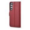 iCarer Haitang Leather Wallet Case Leather Case for Samsung Galaxy S22 + (S22 Plus) Wallet Housing Cover Red (AKSM05RD)