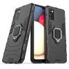 Ring Armor tough hybrid case cover + magnetic holder for Samsung Galaxy A03s (166.5) black