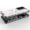 Honeycomb case armored cover with a gel frame for Samsung Galaxy S22 Ultra black