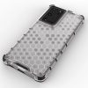 Honeycomb case armored cover with a gel frame for Samsung Galaxy S22 Ultra black