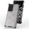 Honeycomb case armored cover with a gel frame for Samsung Galaxy S22 Ultra black