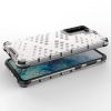 Honeycomb case armored cover with a gel frame for Samsung Galaxy S22 + (S22 Plus) transparent