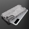 Honeycomb case armored cover with a gel frame for Samsung Galaxy S22 + (S22 Plus) transparent