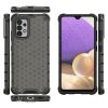 Honeycomb case armored cover with a gel frame for Samsung Galaxy A03s (166.5) black