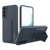 Wozinsky Kickstand Case silicone stand cover for Samsung Galaxy S22 + navy blue