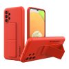 Wozinsky Kickstand Case Silicone Stand Cover for Samsung Galaxy A13 5G Red