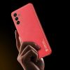 Dux Ducis Yolo elegant cover made of ecological leather for Samsung Galaxy A13 5G red