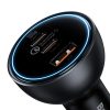 Baseus fast car charger USB / USB Type C 160W PPS Quick Charge 5 PD gray (TZCCZM-0G)