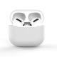 AirPods 2 tok / AirPods 1 szilikon puha tok fejhallgatóhoz fehér