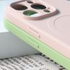 iPhone 13 Pro Max Magsafe szilikon mágneses bézs telefontok