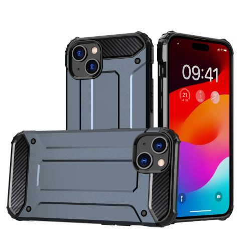 iPhone 15 Pro Hybrid Armor tok kék telefontok