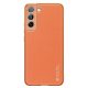 Dux Ducis Yolo elegant cover made of ecological leather for Samsung Galaxy S22 + (S22 Plus) orange