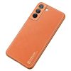 Dux Ducis Yolo elegant cover made of ecological leather for Samsung Galaxy S22 + (S22 Plus) orange