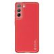 Dux Ducis Yolo elegant cover made of ecological leather for Samsung Galaxy S22 + (S22 Plus) red