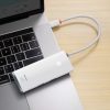 Baseus Lite Series multifunctional HUB USB Type C - 2 x USB 3.0 / USB Type C PD / HDMI 1,4 / SD / TF white (WKQX050102)