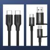 Ugreen USB Type C charging and data cable 3A 0.5m black (US286)