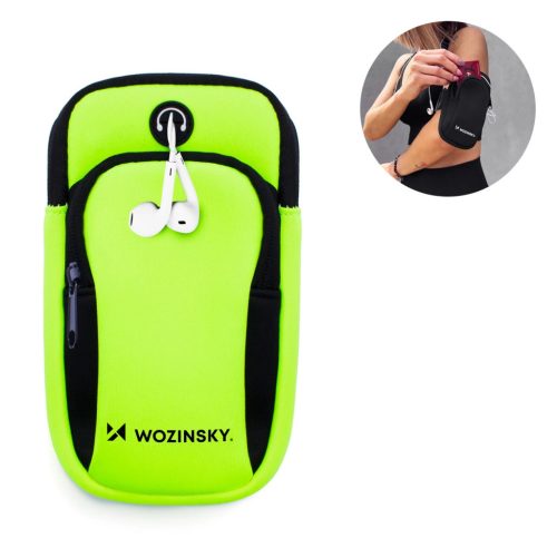 Wozinsky running phone armband green (WABGR1)