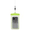 PVC waterproof phone case with lanyard - green