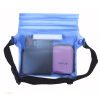 PVC waterproof pouch / waist bag - light blue