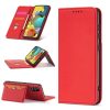 Magnet Card Case For Samsung Galaxy A12 5G Pouch Wallet Card Holder Red