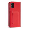 Magnet Card Case For Samsung Galaxy A12 5G Pouch Wallet Card Holder Red