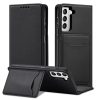 Magnet Card Case for Samsung Galaxy S22 + (S22 Plus) Pouch Wallet Card Holder Black