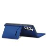 Magnet Card Case Case for Samsung Galaxy S22 + (S22 Plus) Pouch Wallet Card Holder Blue