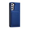 Magnet Card Case Case for Samsung Galaxy S22 + (S22 Plus) Pouch Wallet Card Holder Blue