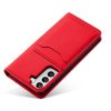 Magnet Card Case for Samsung Galaxy S22 + (S22 Plus) Pouch Wallet Card Holder Red