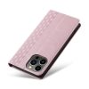 Magnet Strap Case Case for iPhone 13 Pro Max Pouch Wallet + Mini Lanyard Pendant Pink