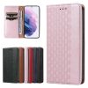 Magnet Strap Case Case for Samsung Galaxy S22 + (S22 Plus) Pouch Wallet + Mini Lanyard Pendant Pink