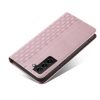 Magnet Strap Case Case for Samsung Galaxy S22 Ultra Pouch Wallet + Mini Lanyard Pendant Pink