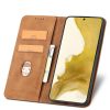 Magnet Fancy Case Case for Samsung Galaxy S22 + (S22 Plus) Pouch Wallet Card Holder Brown