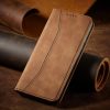 Magnet Fancy Case Case for Samsung Galaxy S22 + (S22 Plus) Pouch Wallet Card Holder Brown