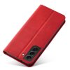 Magnet Fancy Case Case for Samsung Galaxy S22 + (S22 Plus) Pouch Wallet Card Holder Red