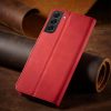 Magnet Fancy Case Case for Samsung Galaxy S22 + (S22 Plus) Pouch Wallet Card Holder Red