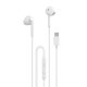 Dudao in-ear headphones with USB Type-C connector white (X3C)