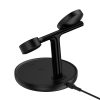 Baseus Swan inductive charger (compatible with MagSafe) stand for iPhone, Apple Watch, AirPods + 1m USB-C cable black (WXTE000101)