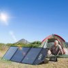 Choetech solar charger USB foldable 120W DC, USB C, 2 x USB black (SC008)