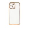 Lighting Color Case for Samsung Galaxy A13 5G gold frame gel cover white