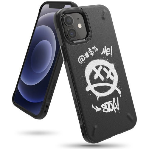 Ringke Onyx Design tok iPhone 12 mini fekete Graffiti