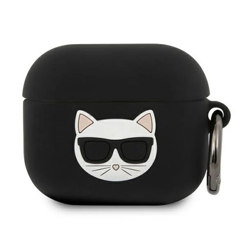 Karl Lagerfeld Choupette KLACA3SILCHBK AirPods 3 szilikon tok fekete