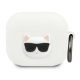 AirPods 3 szilikon tok fehér Karl Lagerfeld Choupette KLACA3SILCHWH